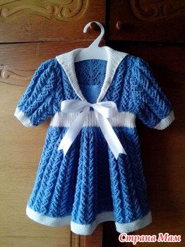 Платье спицами