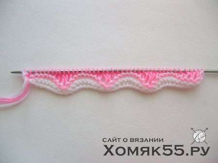 Волнистый узор спицами. Мастер-класс