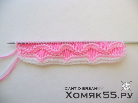 Волнистый узор спицами. Мастер-класс