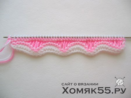 Волнистый узор спицами. Мастер-класс