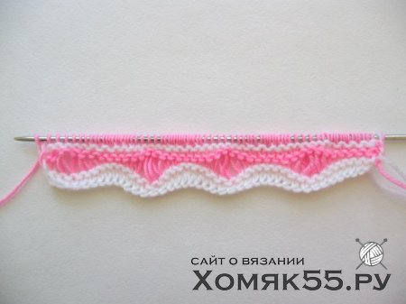 Волнистый узор спицами. Мастер-класс