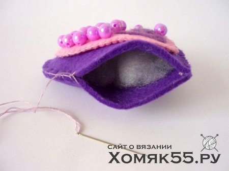 Декоративное сердце из фетра и шерсти своими руками