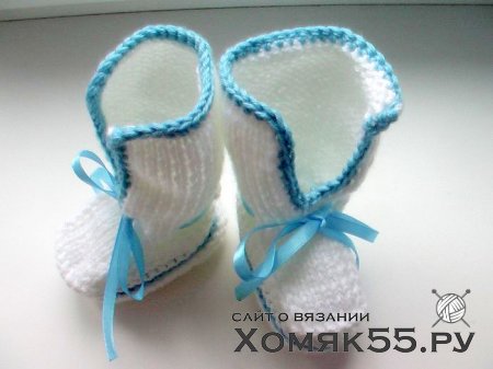 МК Белых пинеток спицами