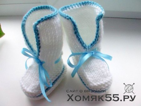 МК Белых пинеток спицами