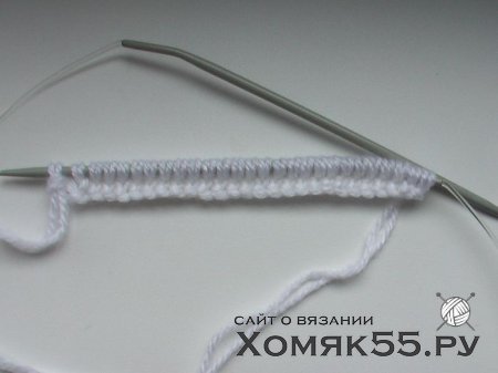 МК Белых пинеток спицами