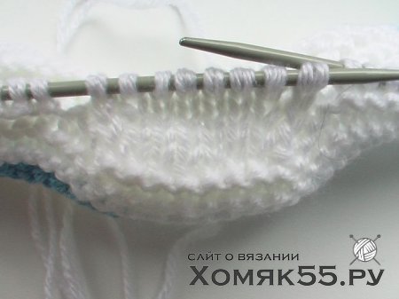 МК Белых пинеток спицами