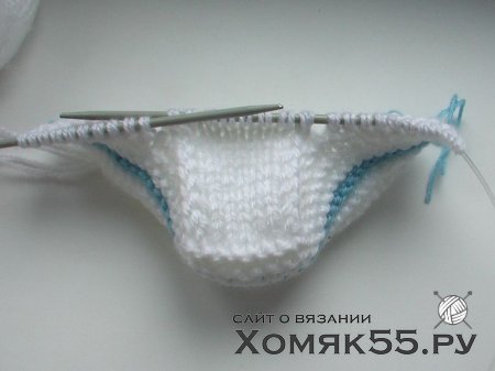МК Белых пинеток спицами
