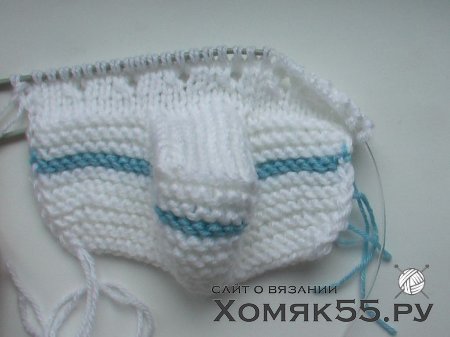 МК Белых пинеток спицами