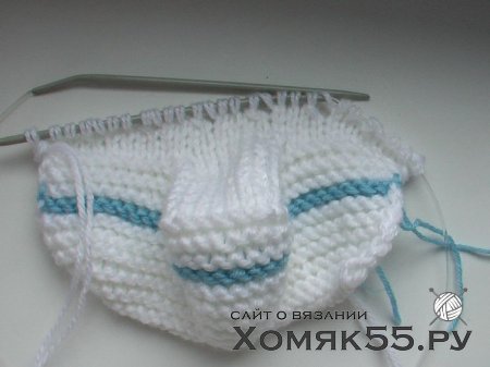 МК Белых пинеток спицами