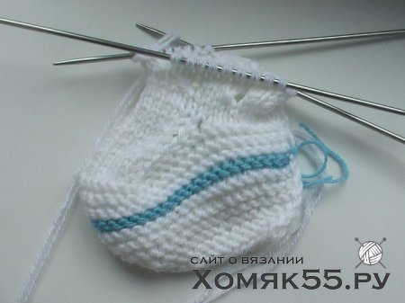 МК Белых пинеток спицами