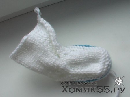 МК Белых пинеток спицами