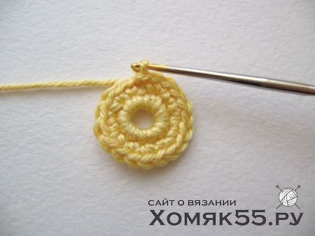 Маленький цветочек, связанный крючком. Мастер-класс