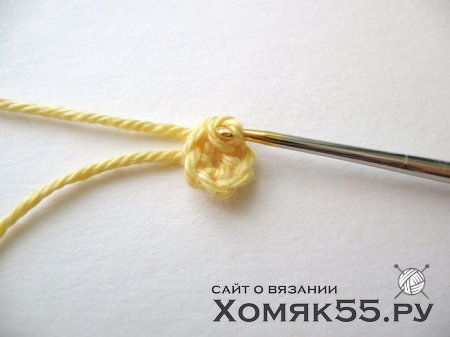 Цветок, связанный крючком. Мастер-класс