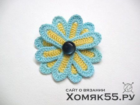 Цветок, связанный крючком. Мастер-класс