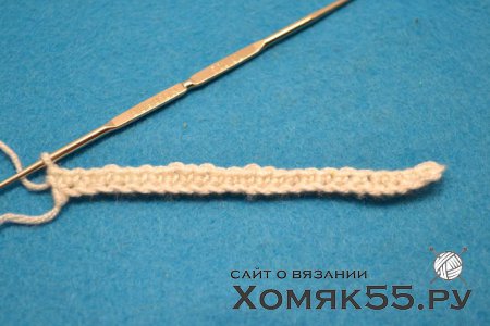 Двухсторонний узор крючком «Зигзаг»