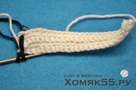 Двухсторонний узор крючком «Зигзаг»