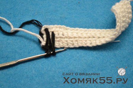 Двухсторонний узор крючком «Зигзаг»