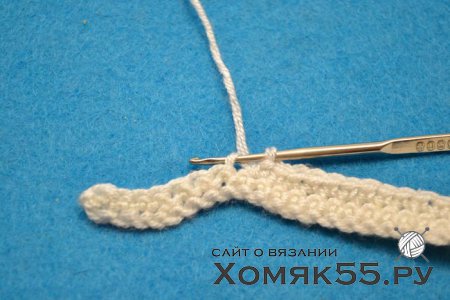 Двухсторонний узор крючком «Зигзаг»