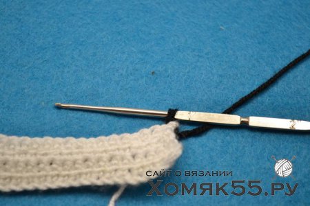 Двухсторонний узор крючком «Зигзаг»