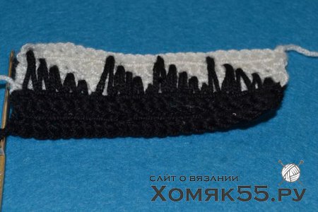 Двухсторонний узор крючком «Зигзаг»