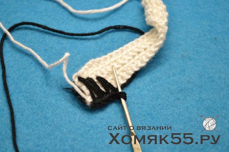 Двухсторонний узор крючком «Зигзаг»