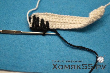 Двухсторонний узор крючком «Зигзаг»
