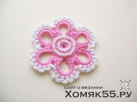 Цветок крючком «Нежность». Мастер-класс по вязанию