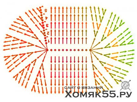 Красные вязаные  пинетки с цветком из лент в технике канзаши