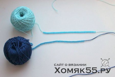 Цветок крючком в волосы: «Синева и бисер»