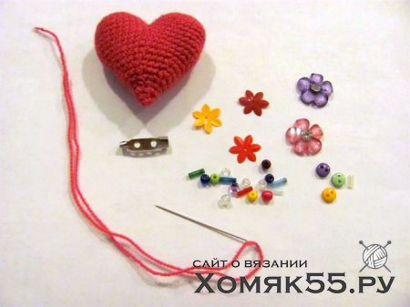 Брошь «Сердечко»
