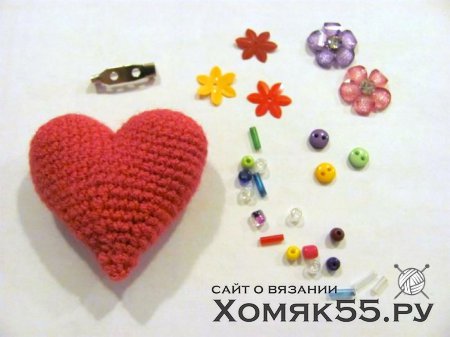 Брошь «Сердечко»