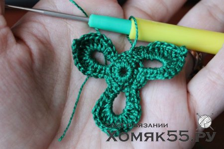 Украшение для волос «Бордовая фиалка»