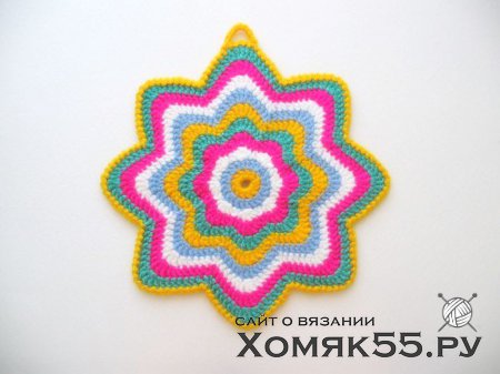 Мастер-класс. Прихватка «Звезда» крючком