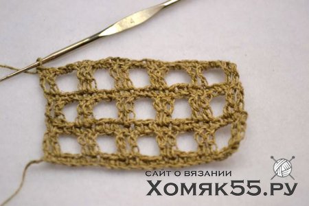 Льняная салфетка крючком