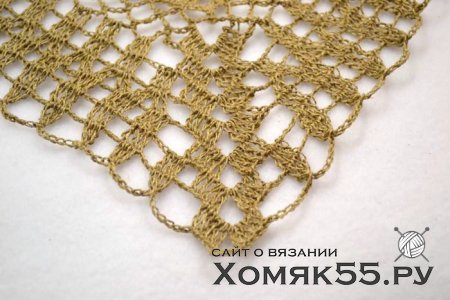 Льняная салфетка крючком