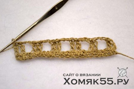 Льняная салфетка крючком
