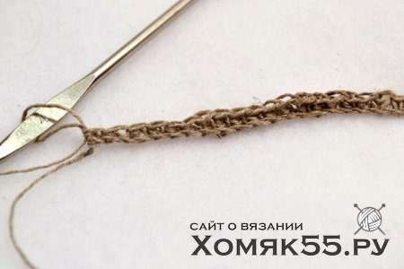 Льняная салфетка крючком