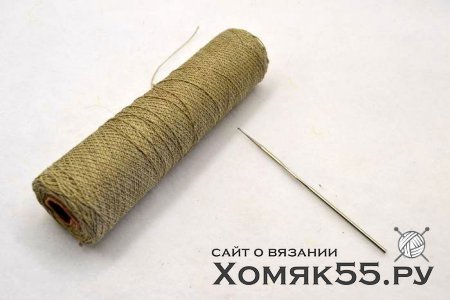 Льняная салфетка крючком