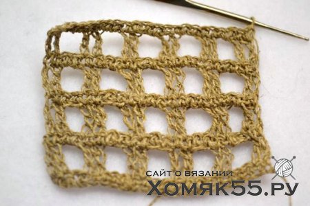 Льняная салфетка крючком