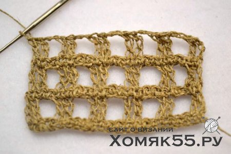 Льняная салфетка крючком
