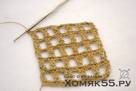 Льняная салфетка крючком