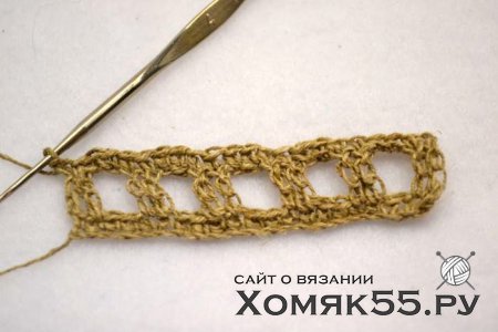 Льняная салфетка крючком