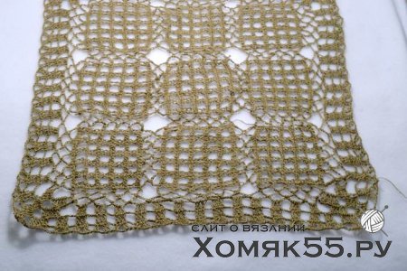 Льняная салфетка крючком