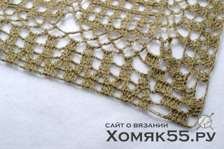 Льняная салфетка крючком