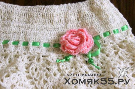 Ажурная юбочка для девочки 3-4 лет