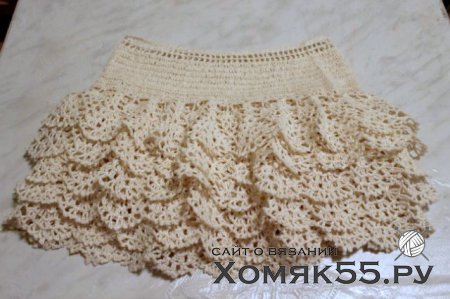 Ажурная юбочка для девочки 3-4 лет