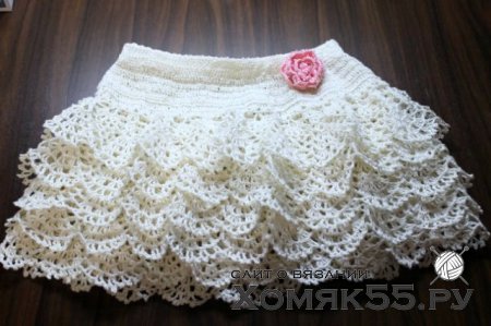 Ажурная юбочка для девочки 3-4 лет