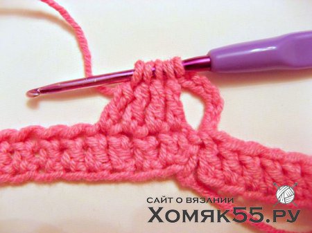 Розовая шляпка крючком