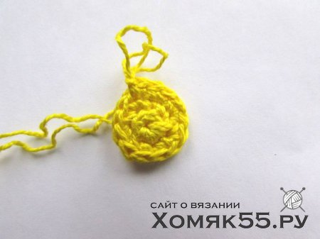 Мастер-класс по вязанию аппликации «Улитка»