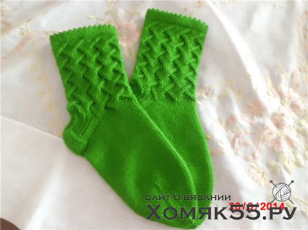 Носочки спицами